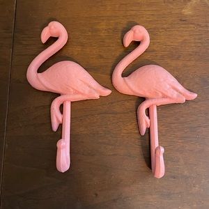 Flamingo 🦩 cast iron hooks